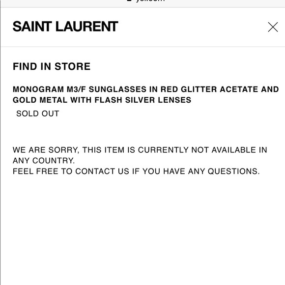 SLV M3/F sunglasses in Red glitter  Sunglasses - Picture 5 of 6